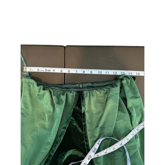 Revelry Emerald Formal Micah Convertible Velvet Bridesmaid Maxi Dress Size Small - Picture 7 of 7